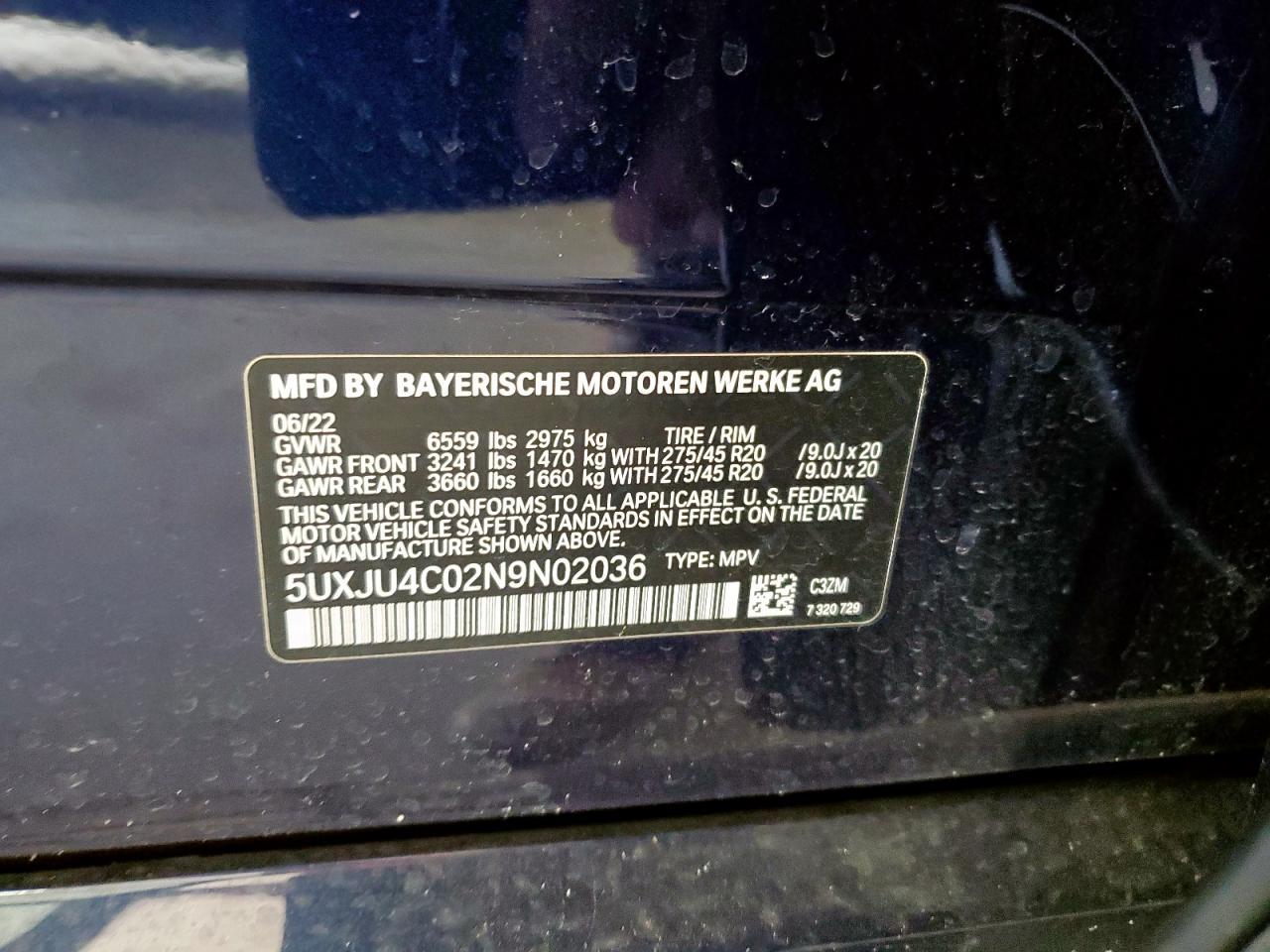 2022 BMW X5
