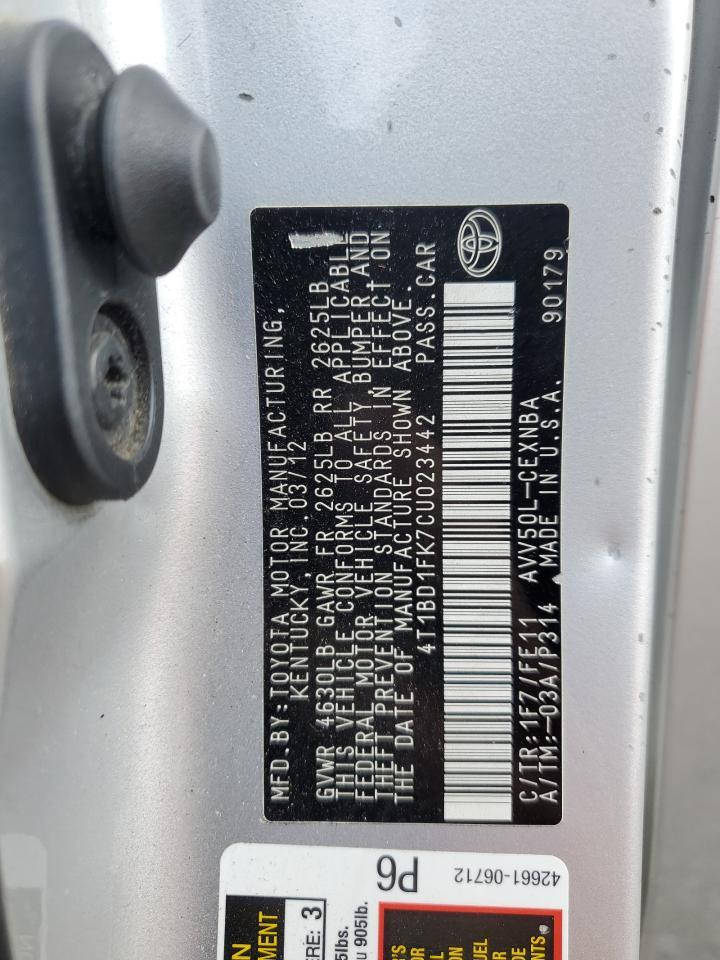 2012 Aston Martin Camry