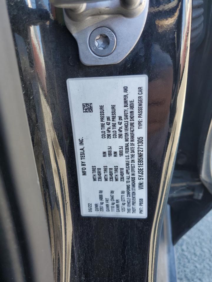 2022 TESLA MODEL 3
