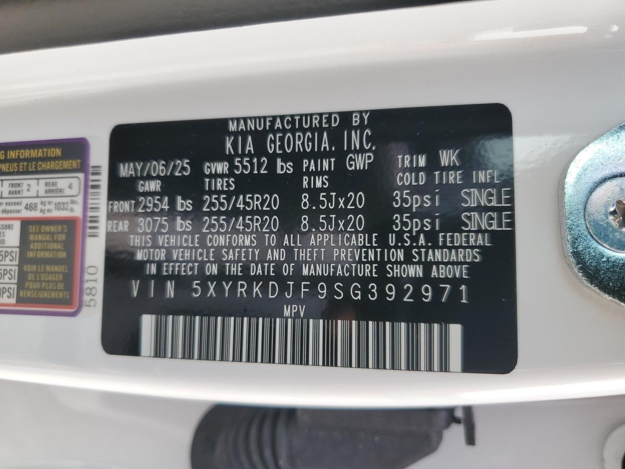 2025 KIA SORENTO