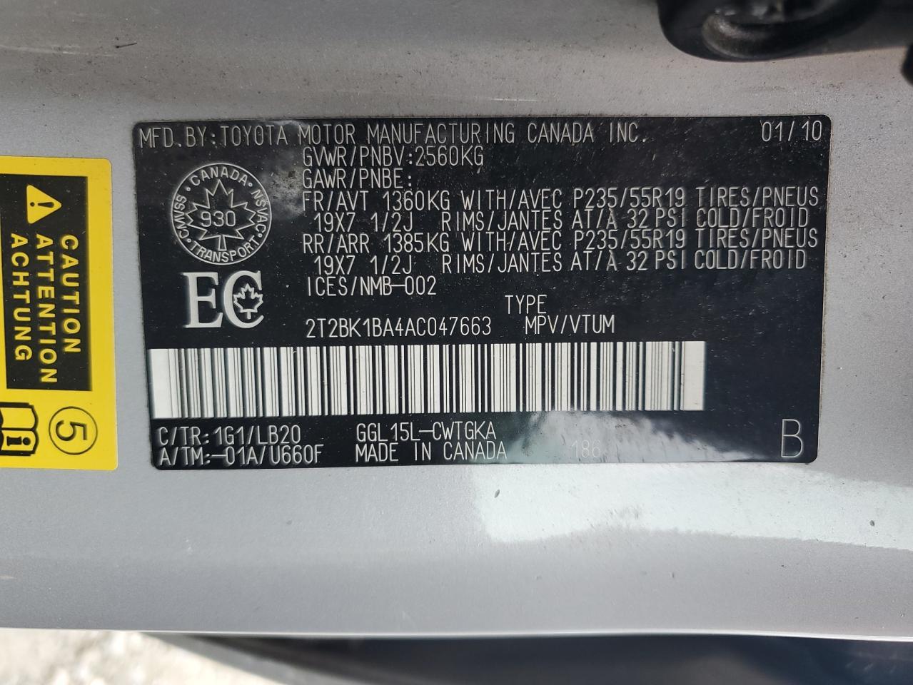 2010 LEXUS Rx