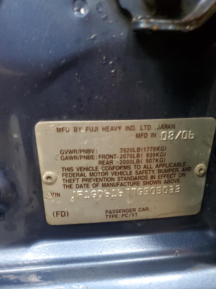 2007 SUBARU IMPREZA