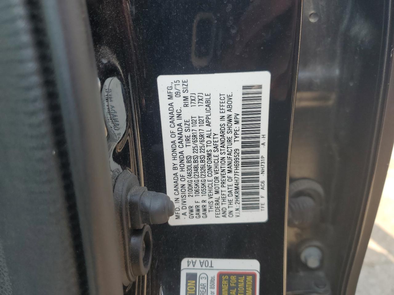 2015 HONDA CR-V