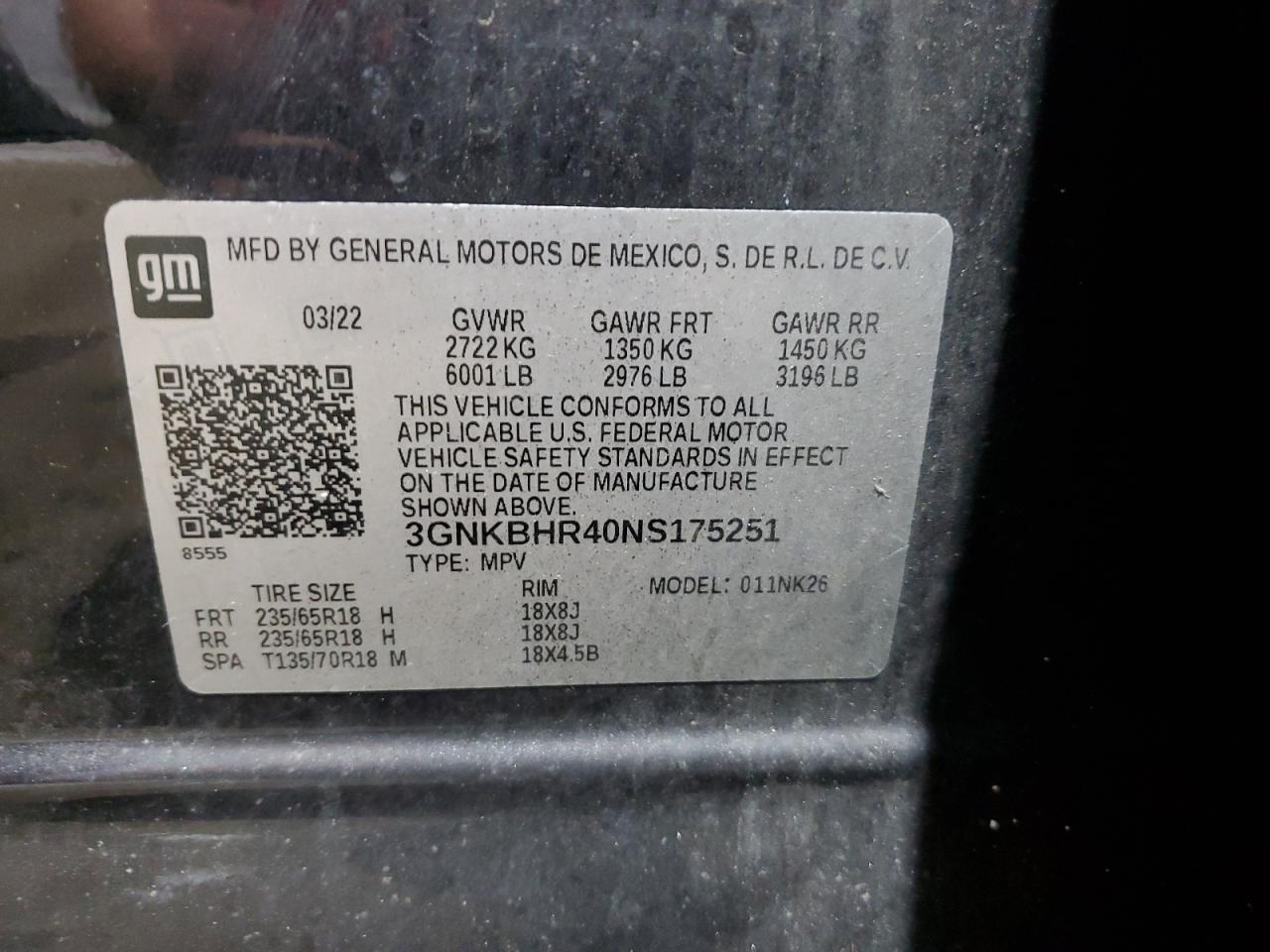 2022 CHEVROLET BLAZER