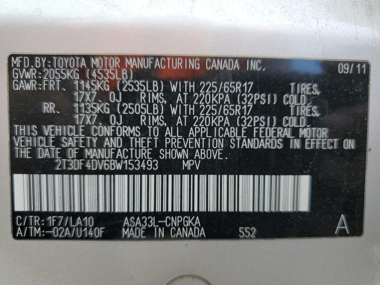 2011 TOYOTA RAV4