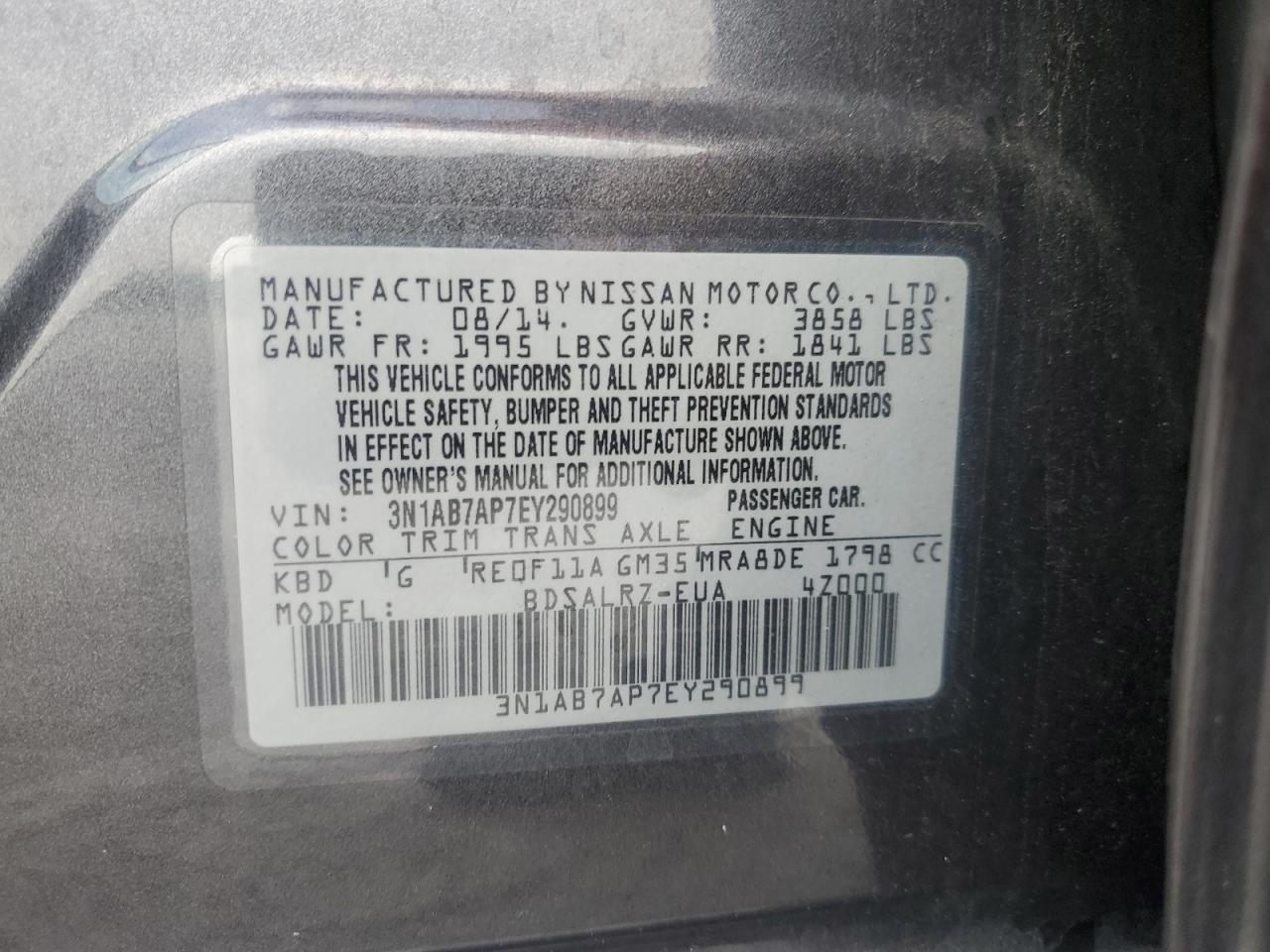 2014 NISSAN SENTRA