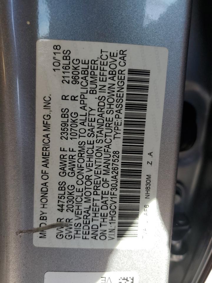 2018 HONDA ACCORD