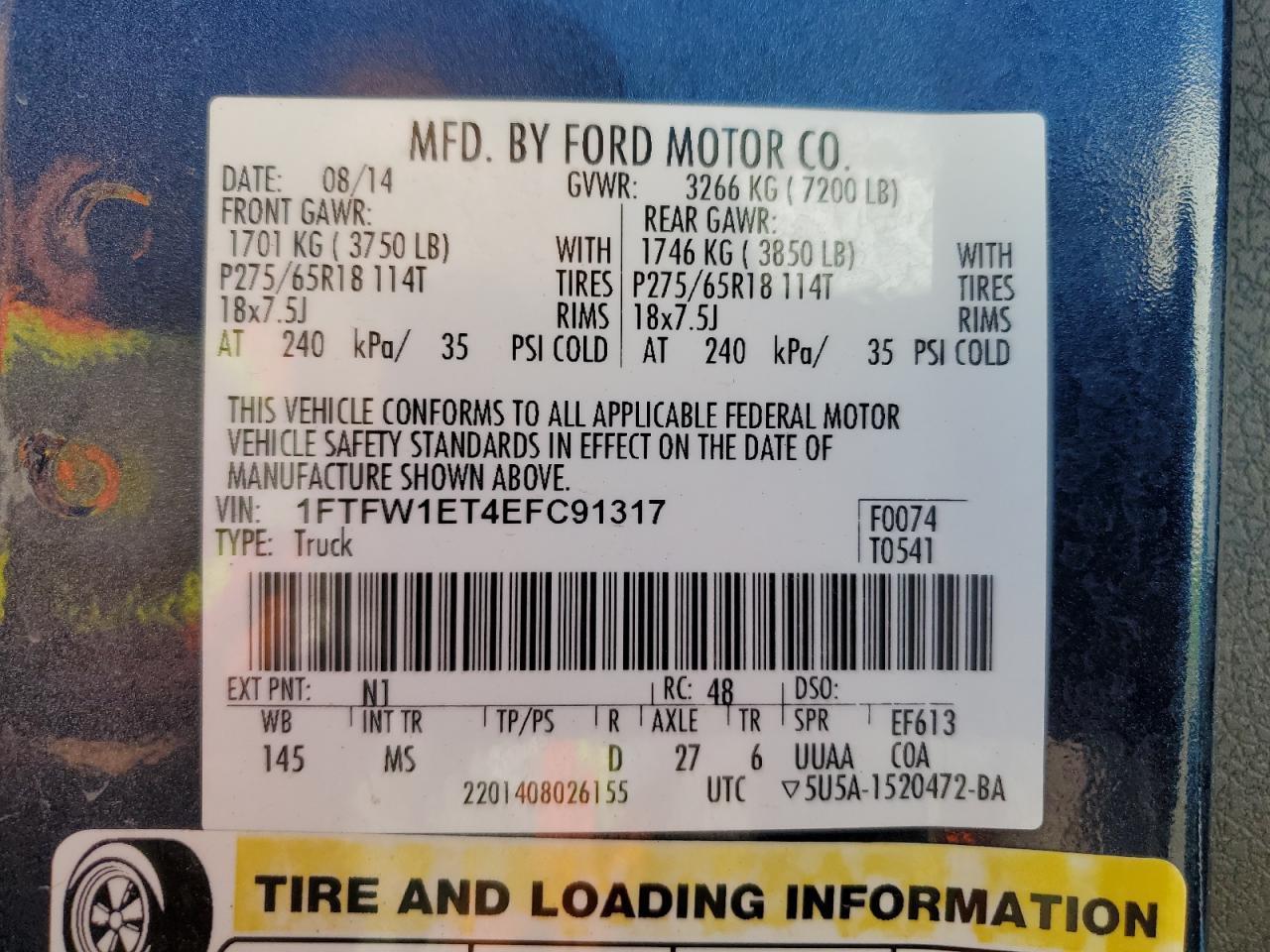 2014 FORD F-150