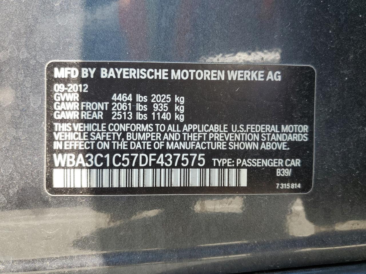 2013 BMW 3 SERIES