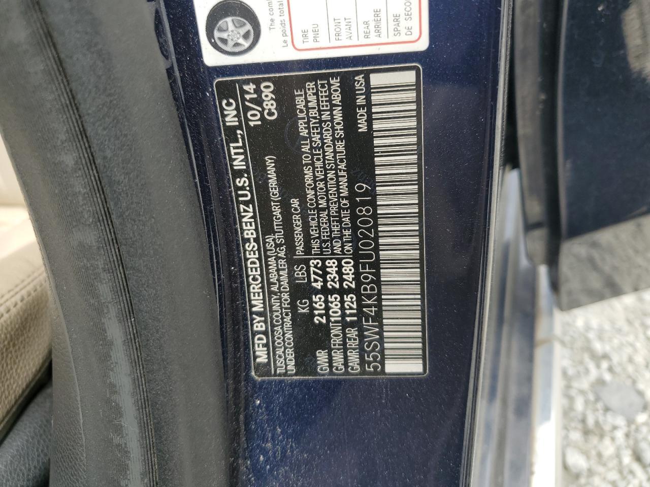 2015 MERCEDES-BENZ C-CLASS