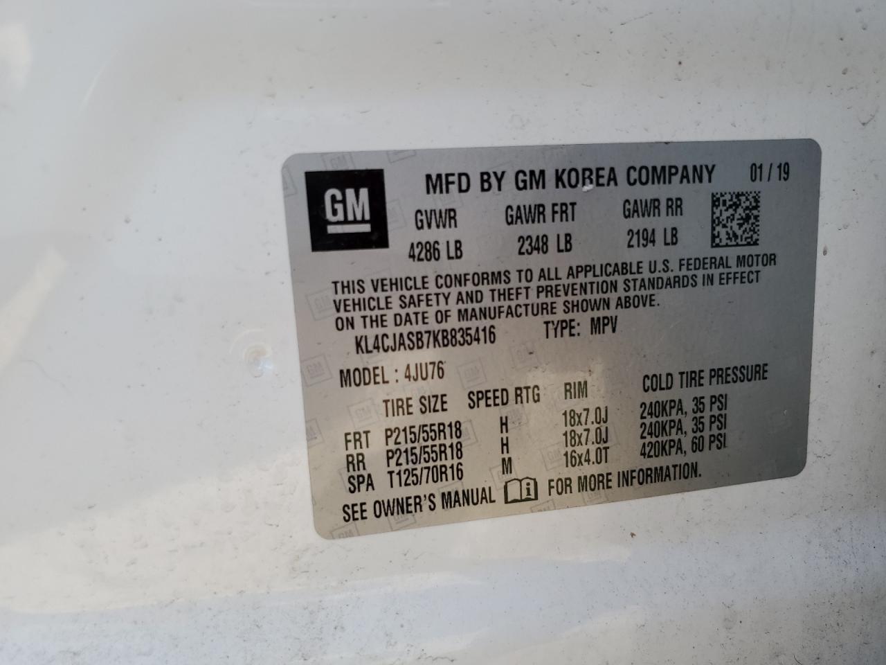 2019 BUICK ENCORE