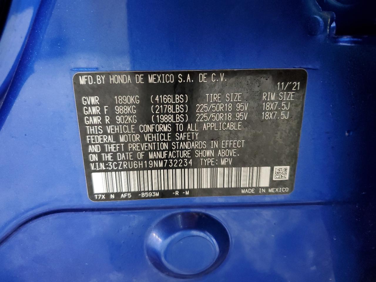 2022 HONDA HR-V