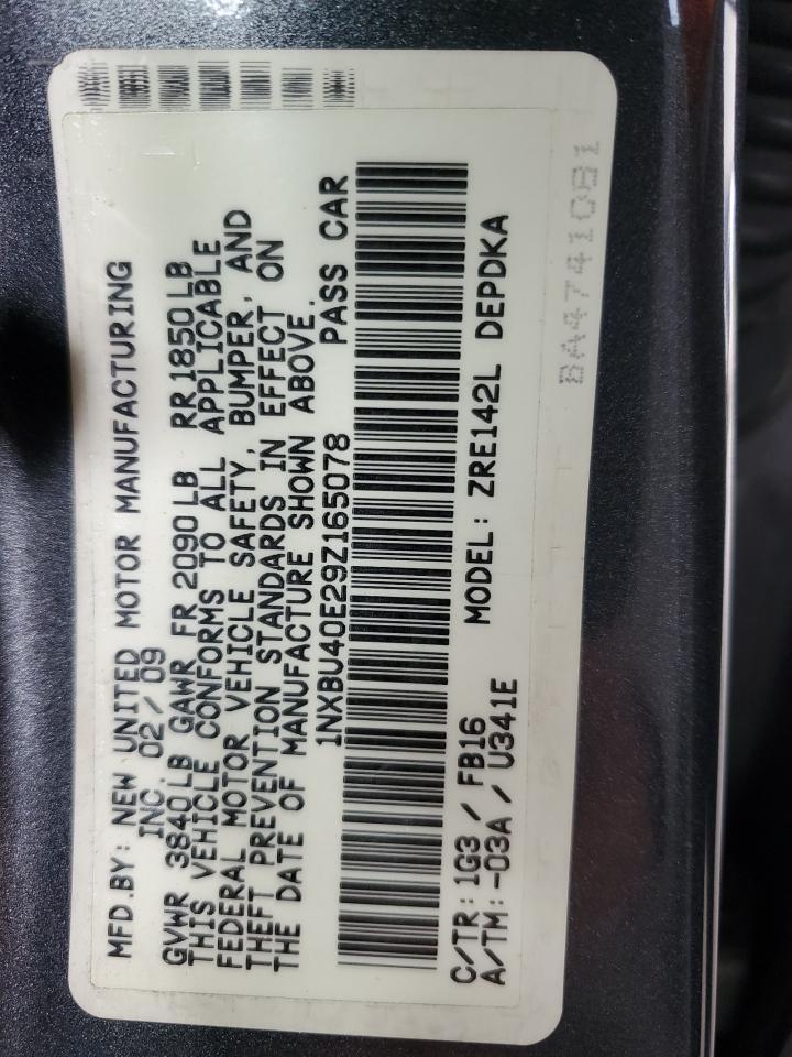 2009 TOYOTA COROLLA