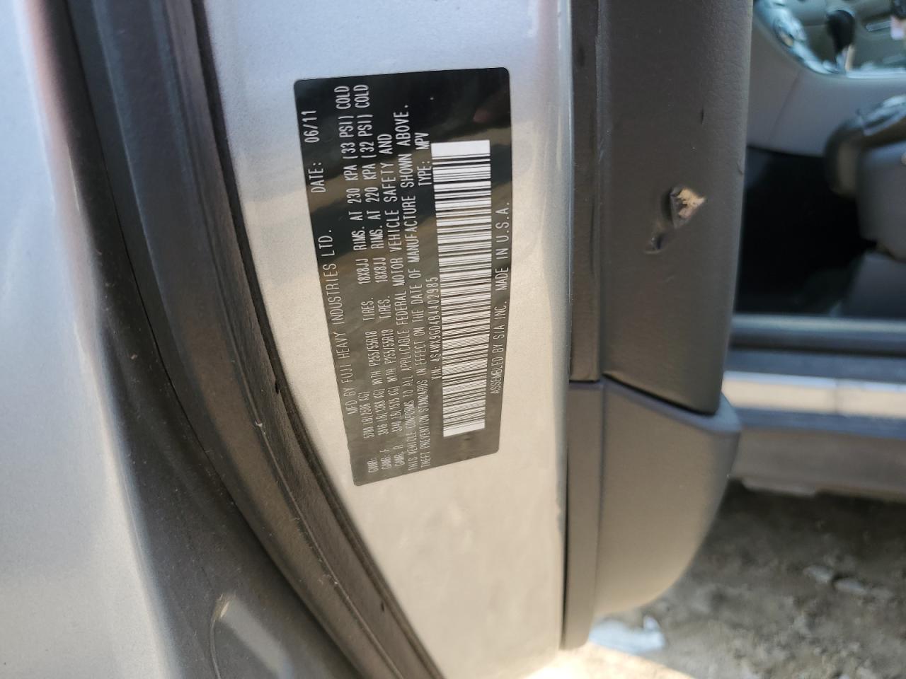 2011 SUBARU Tribeca