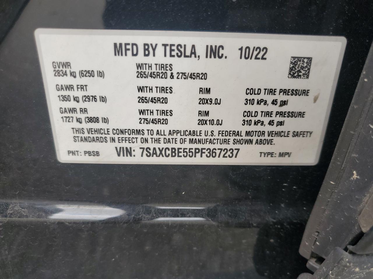 2023 TESLA MODEL X
