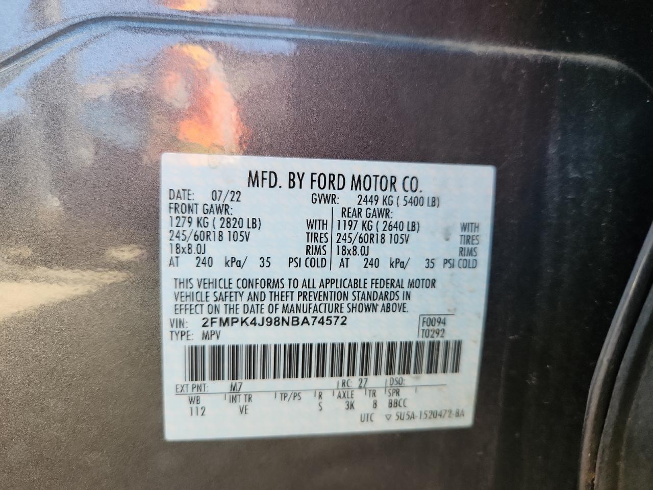 2022 FORD EDGE