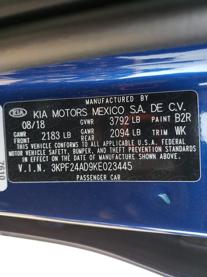 2019 KIA FORTE