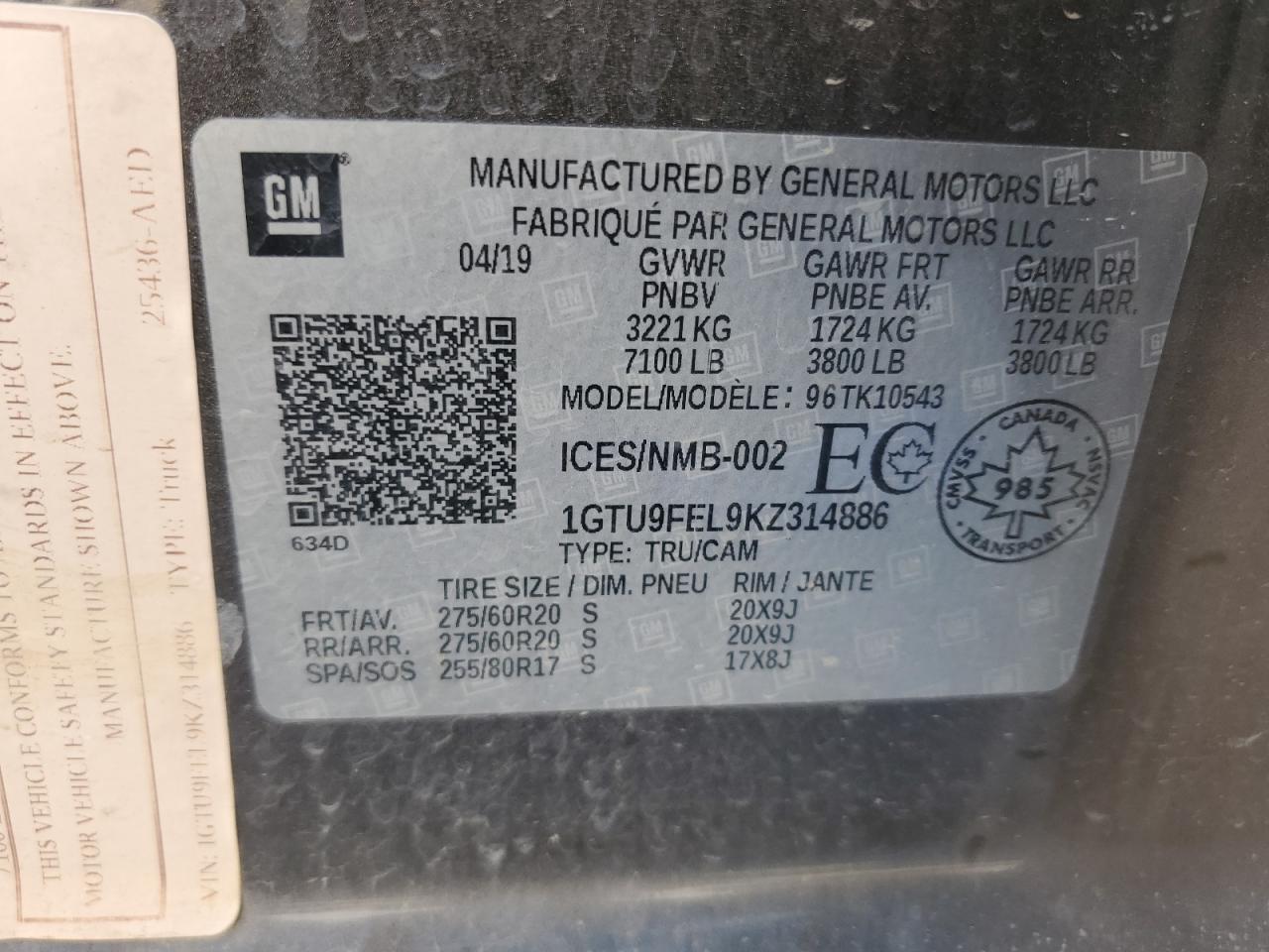 2019 GMC Sierra