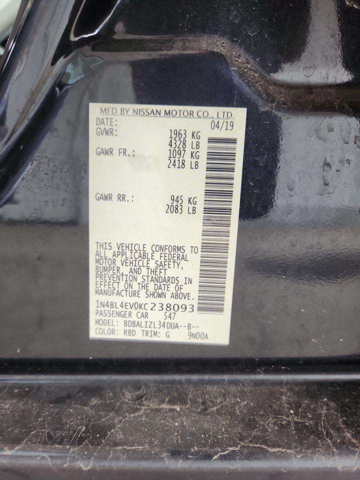 2019 NISSAN ALTIMA