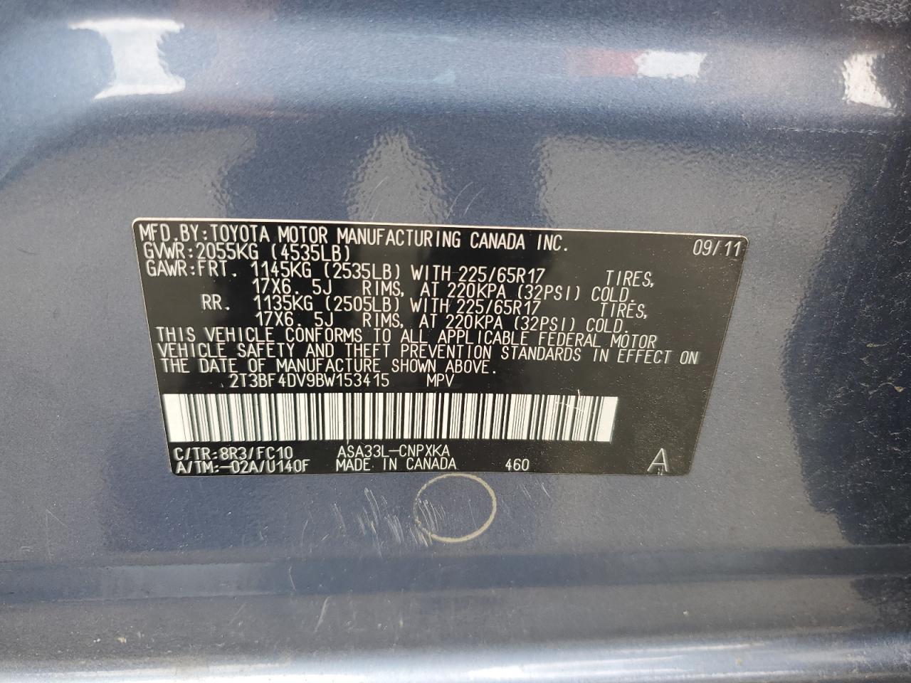 2011 TOYOTA RAV4