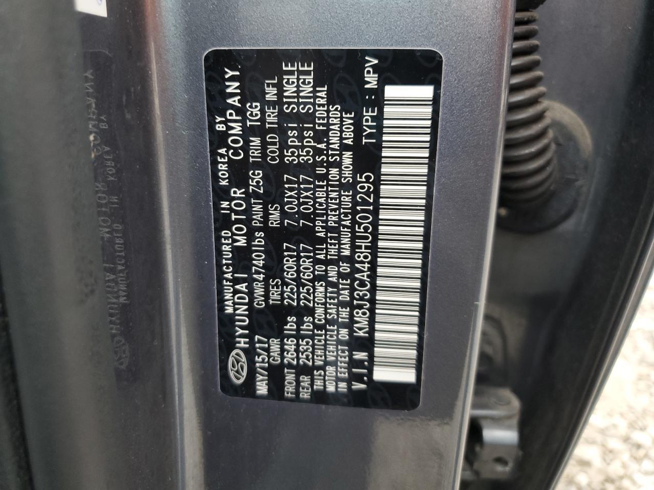 2017 HYUNDAI TUCSON