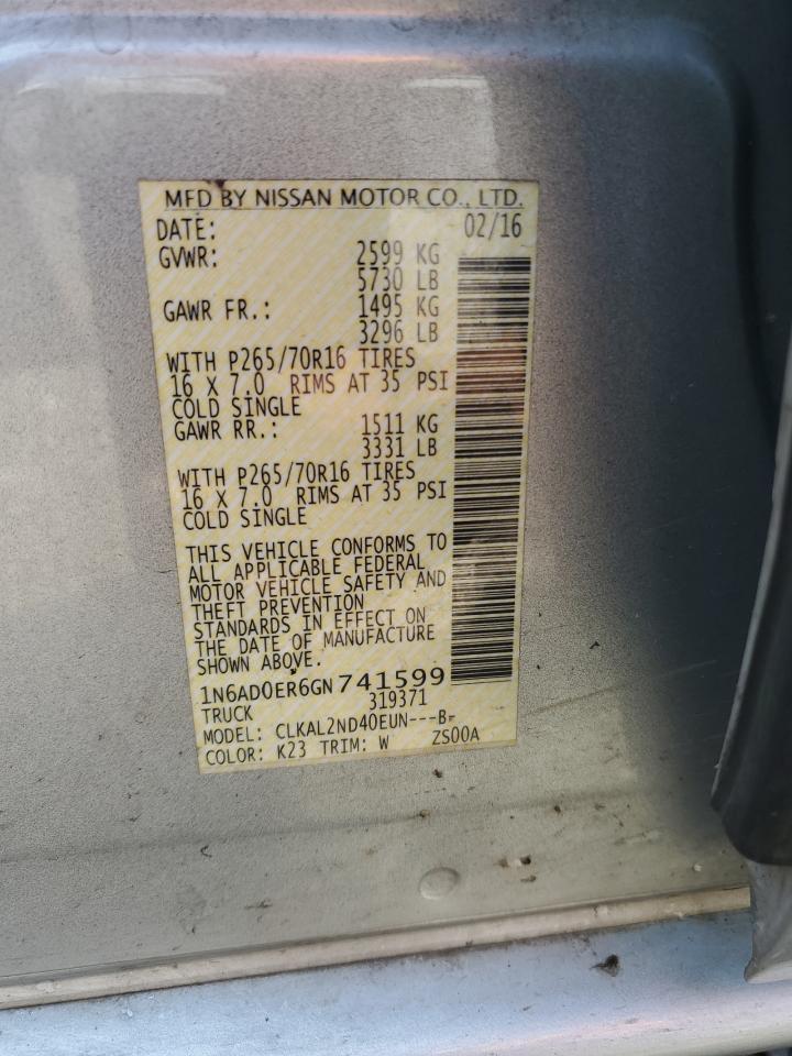 2016 NISSAN Frontier