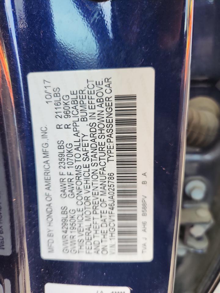 2018 HONDA ACCORD