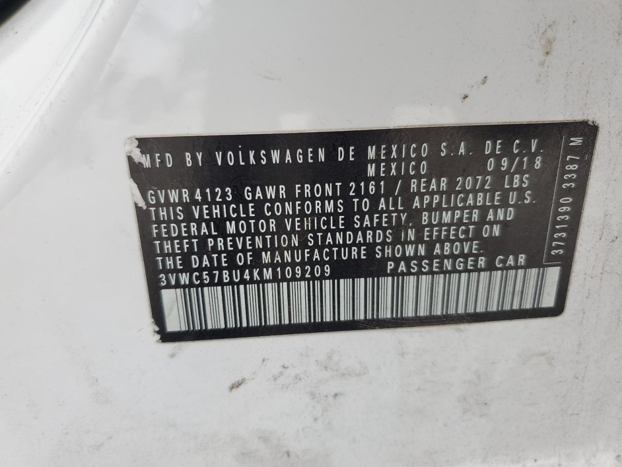 2019 VOLKSWAGEN JETTA