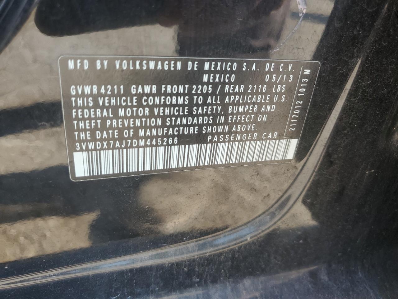 2013 VOLKSWAGEN JETTA