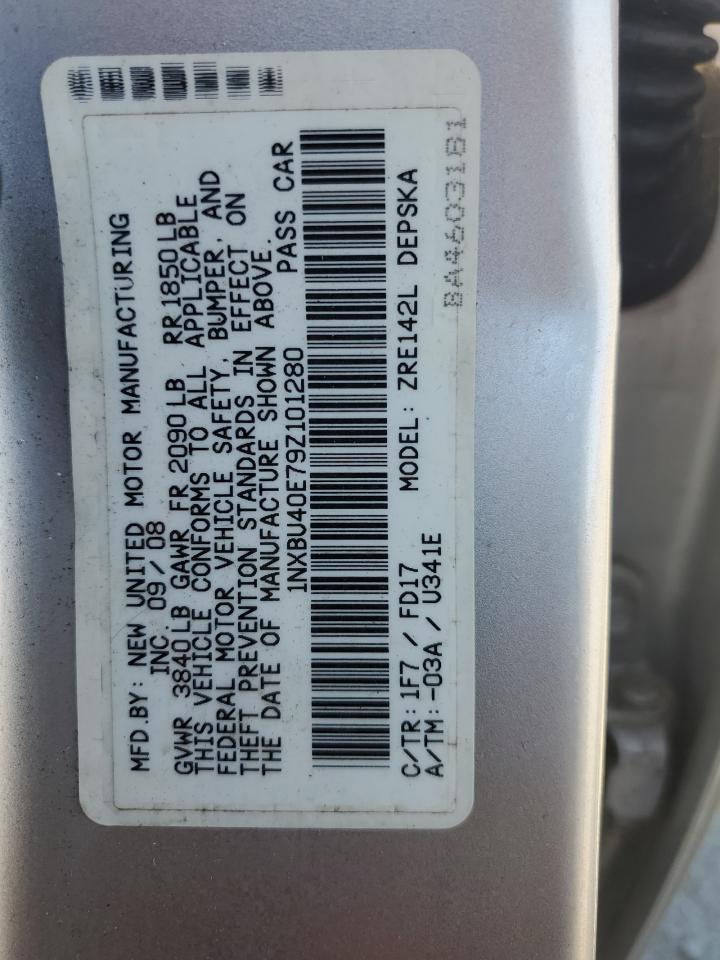 2009 TOYOTA COROLLA