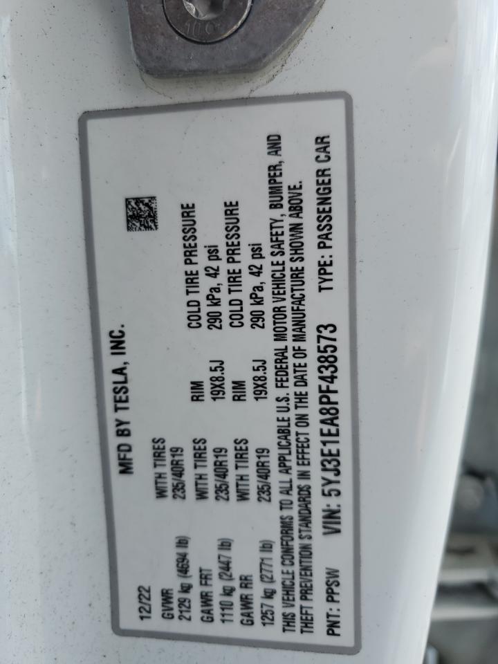 2023 TESLA MODEL 3