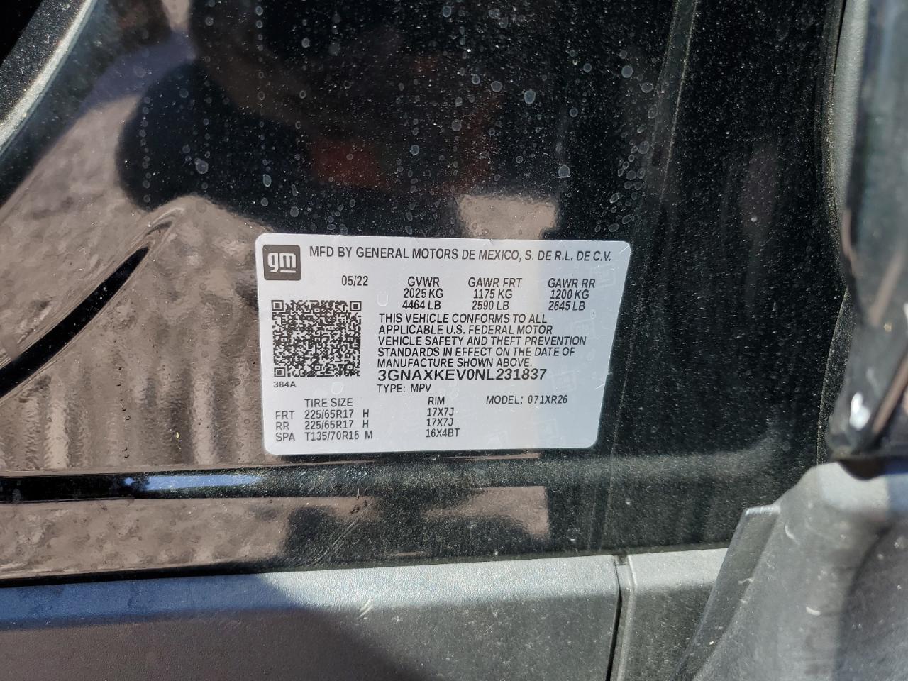 2022 CHEVROLET EQUINOX