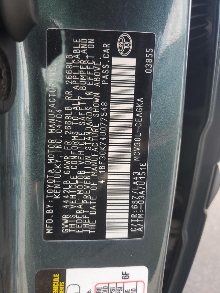 2004 TOYOTA CAMRY