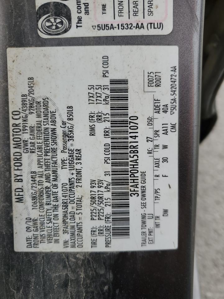 2011 FORD FUSION