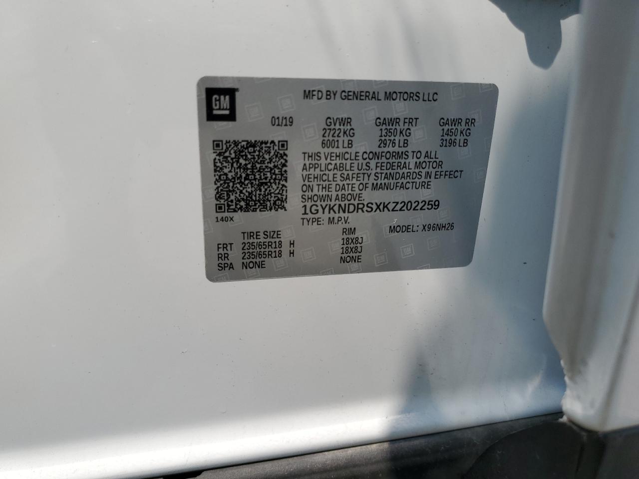 2019 CADILLAC XT5