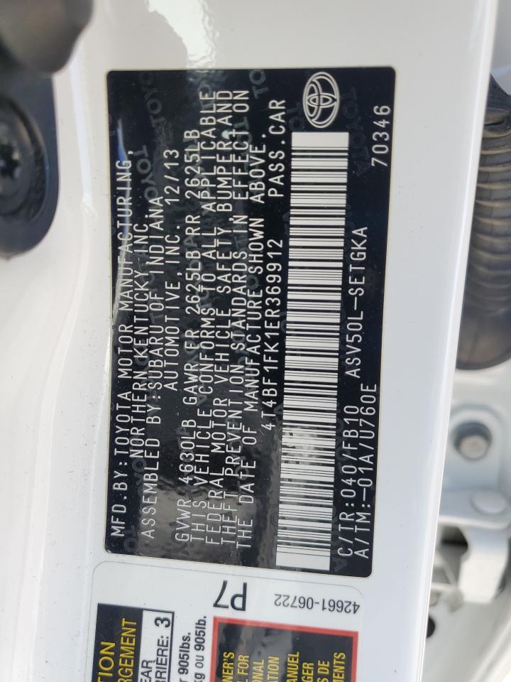 2014 TOYOTA CAMRY