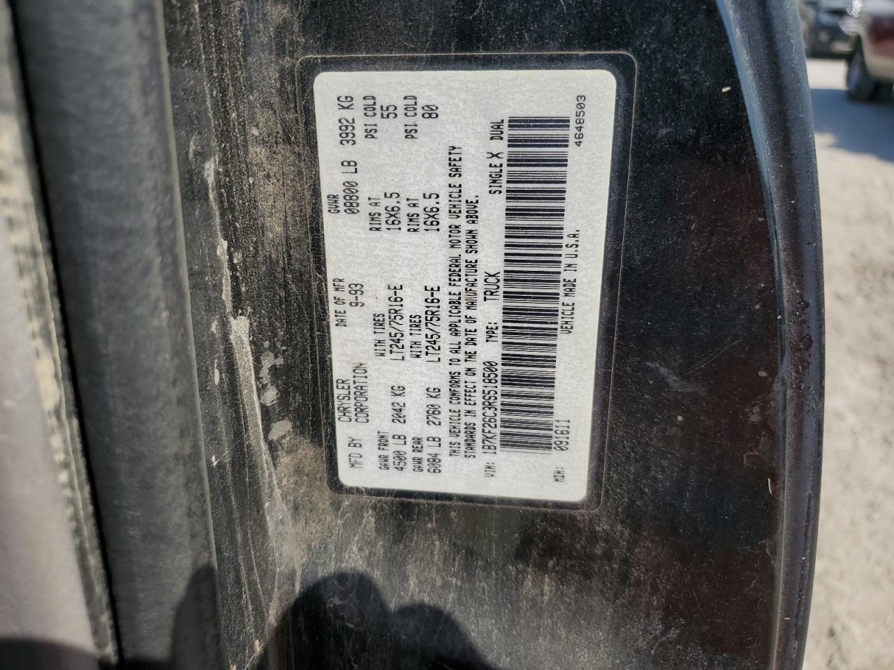 1994 DODGE Ram 2500