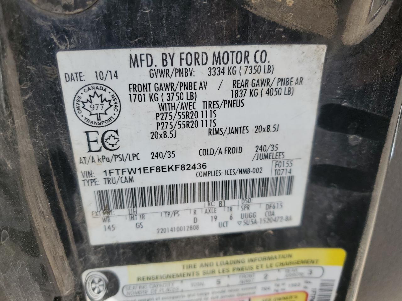 2014 FORD F-150