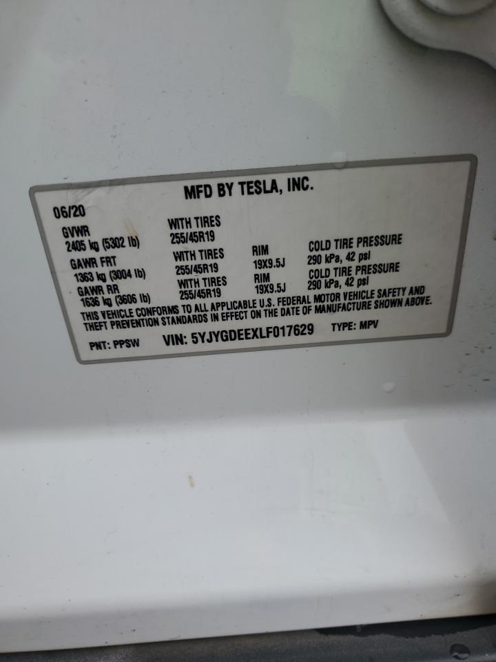 2020 TESLA MODEL Y