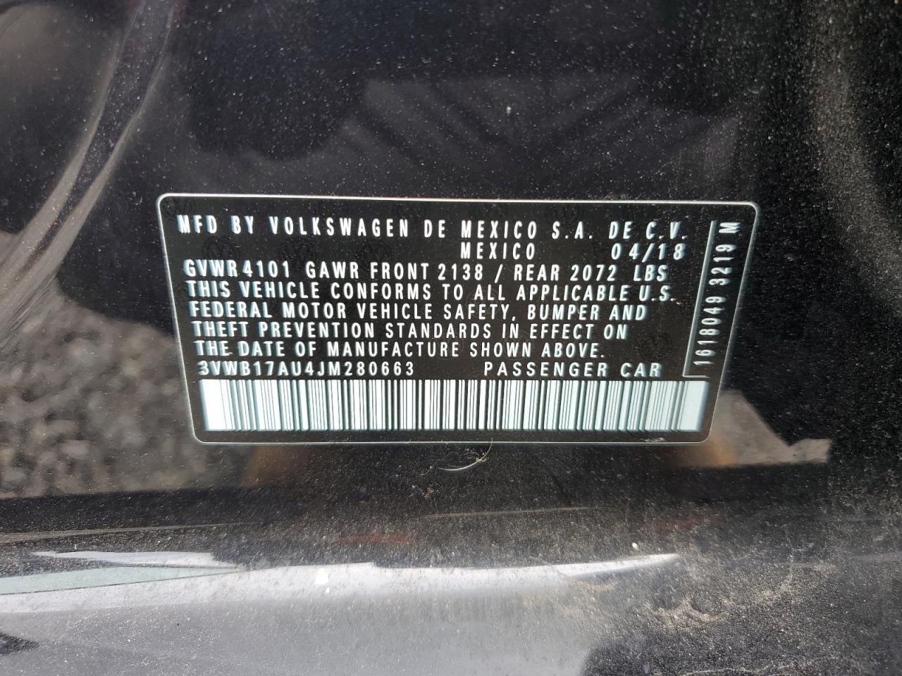 2018 VOLKSWAGEN GOLF
