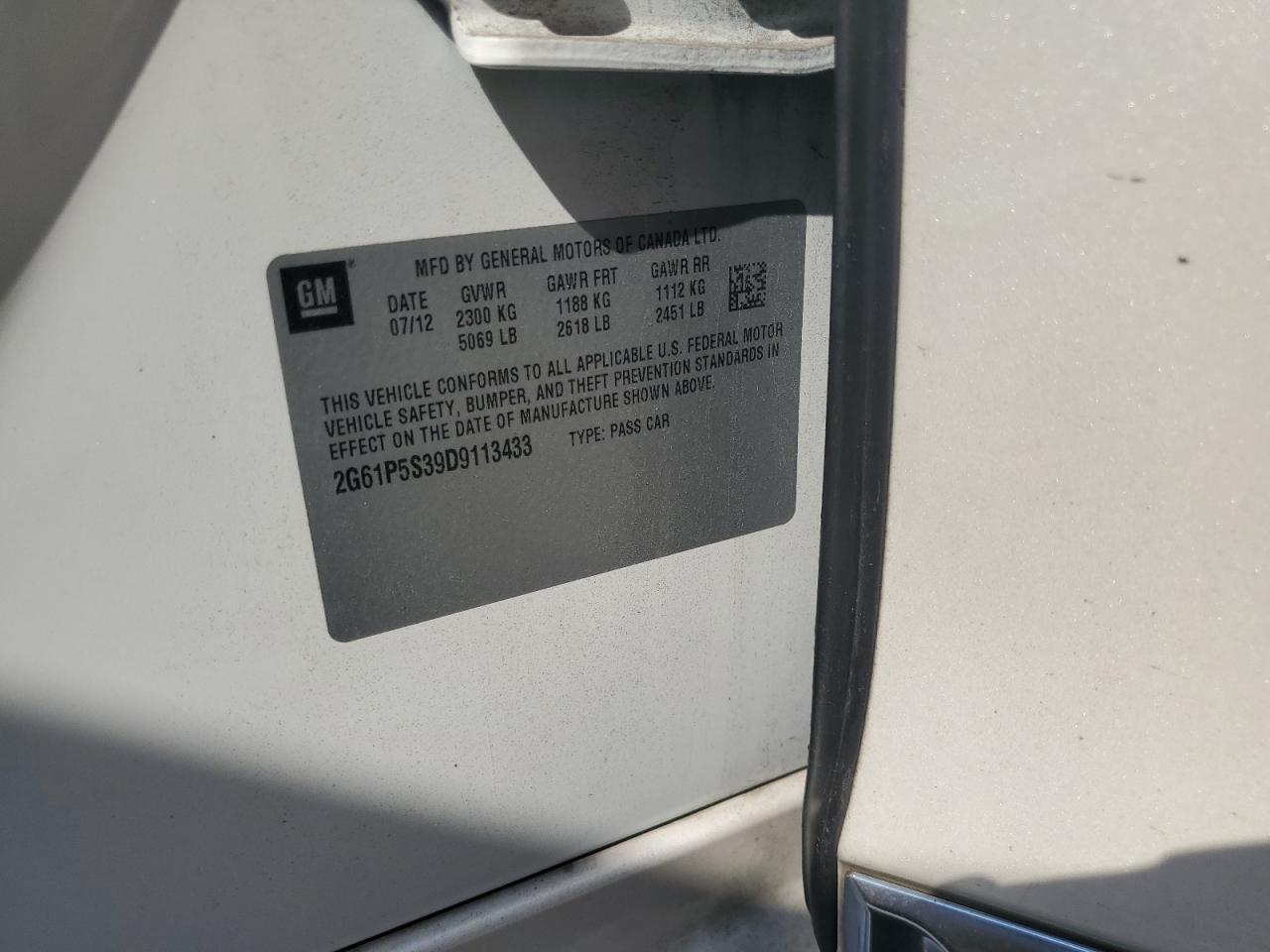 2013 CADILLAC XTS