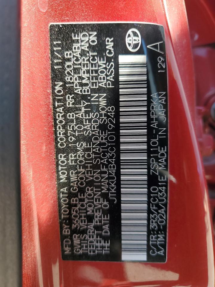 2012 TOYOTA SCION