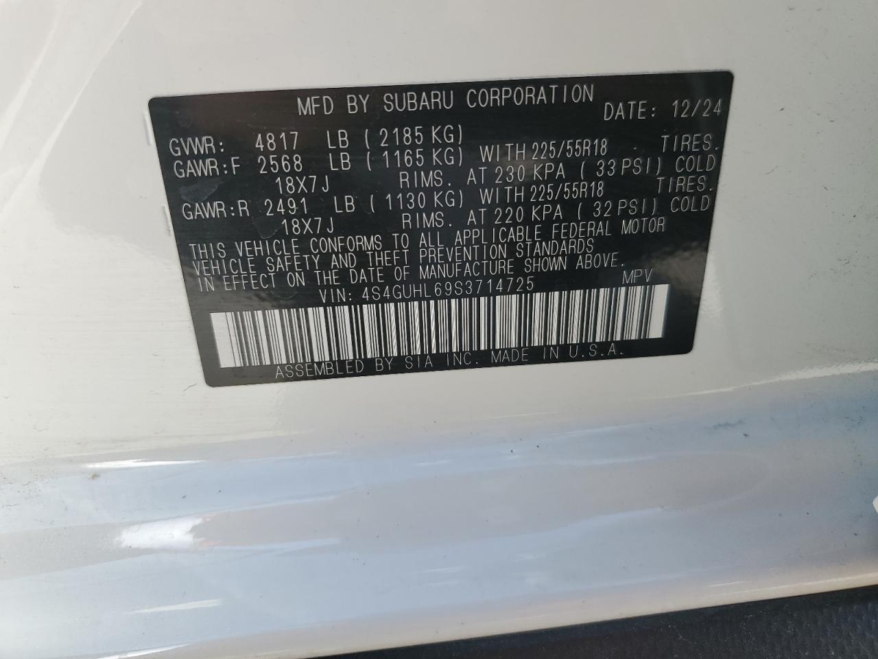 2025 SUBARU Crosstrek