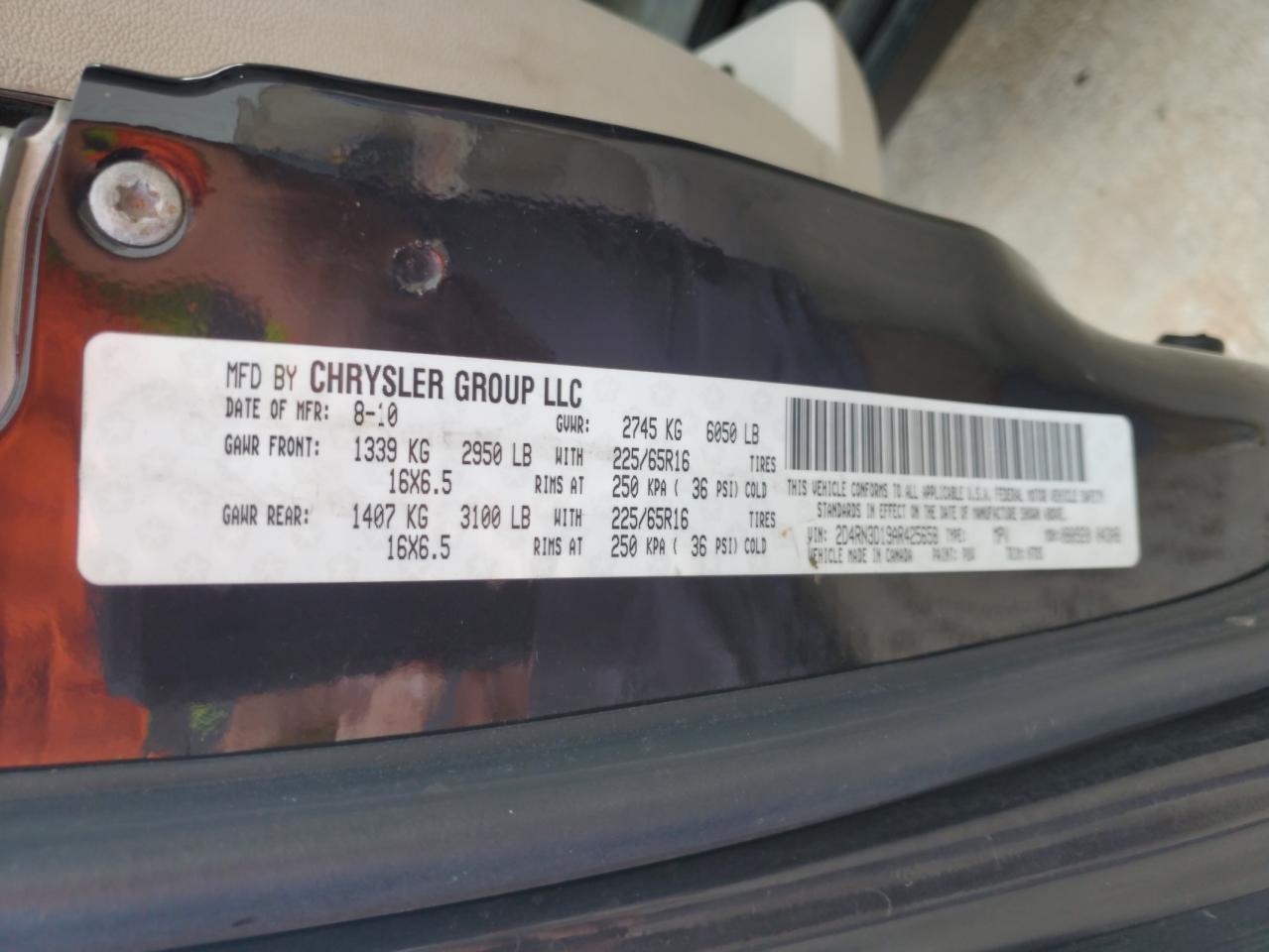 2010 DODGE GRAND CARAVAN