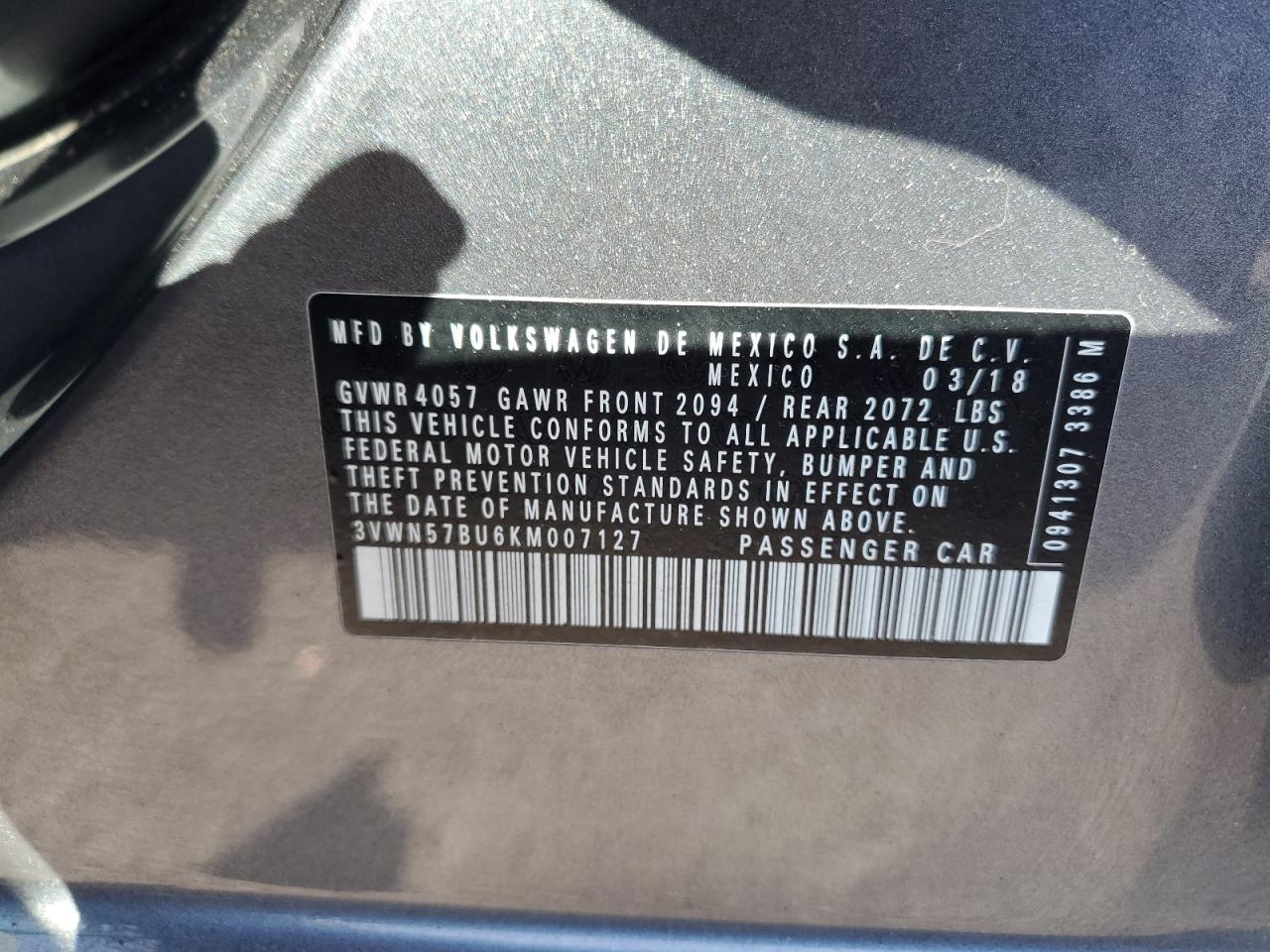 2019 VOLKSWAGEN JETTA