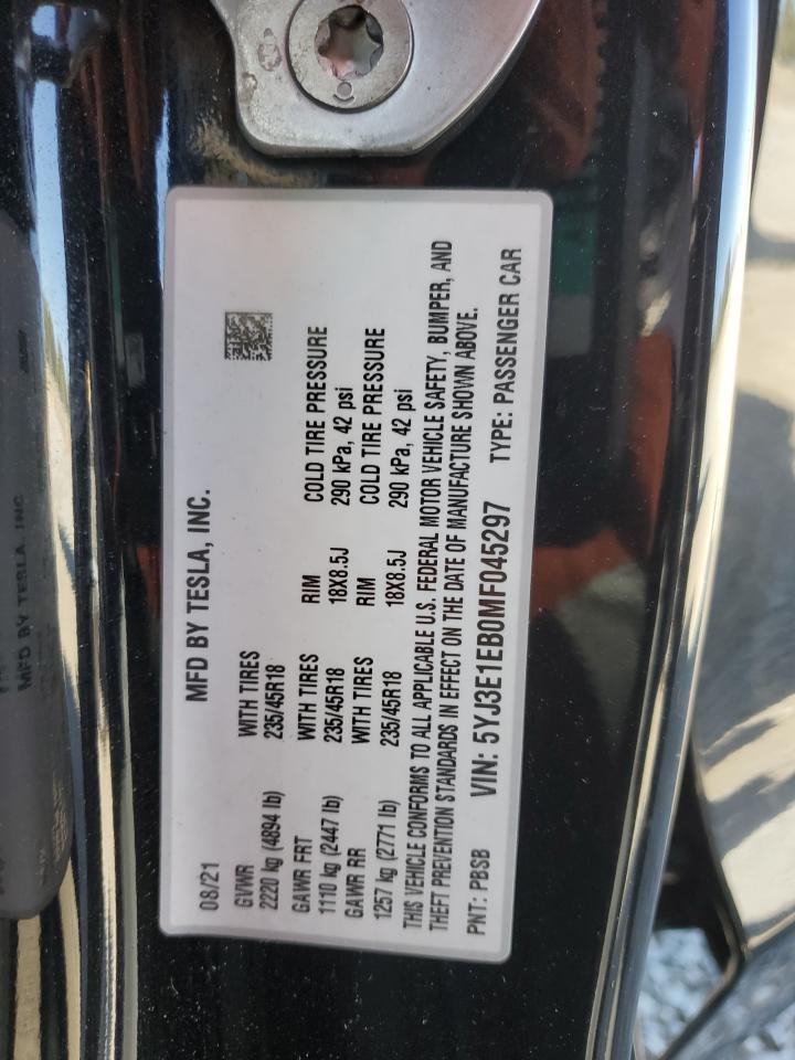 2021 TESLA MODEL 3