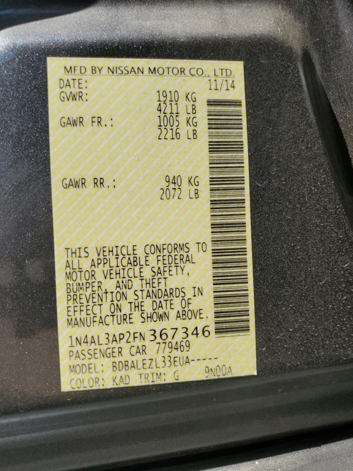 2015 NISSAN ALTIMA