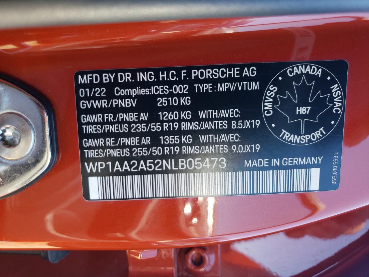 2022 PORSCHE Macan