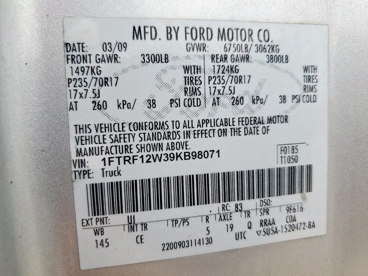2009 FORD F-150