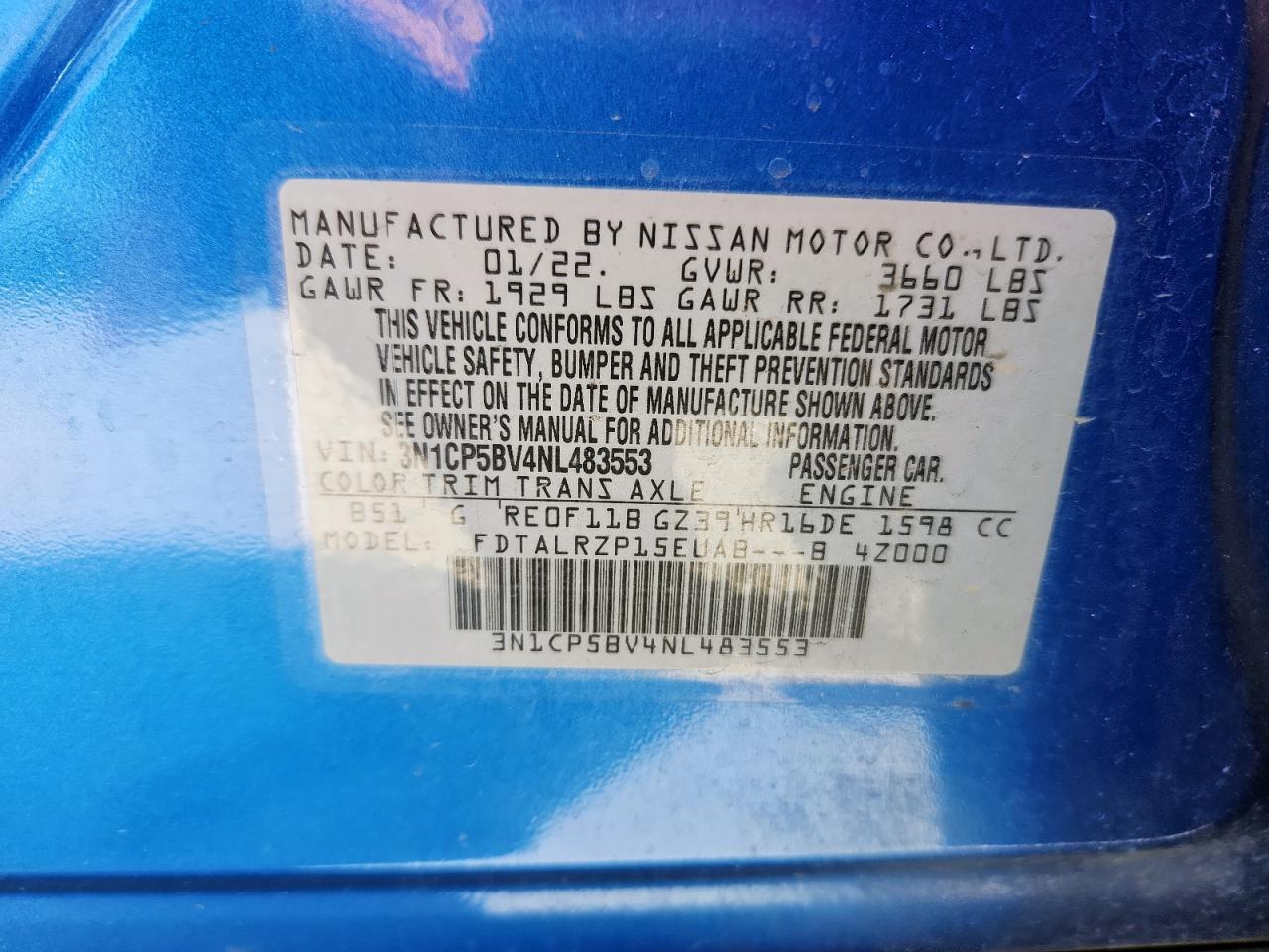 2022 NISSAN KICKS